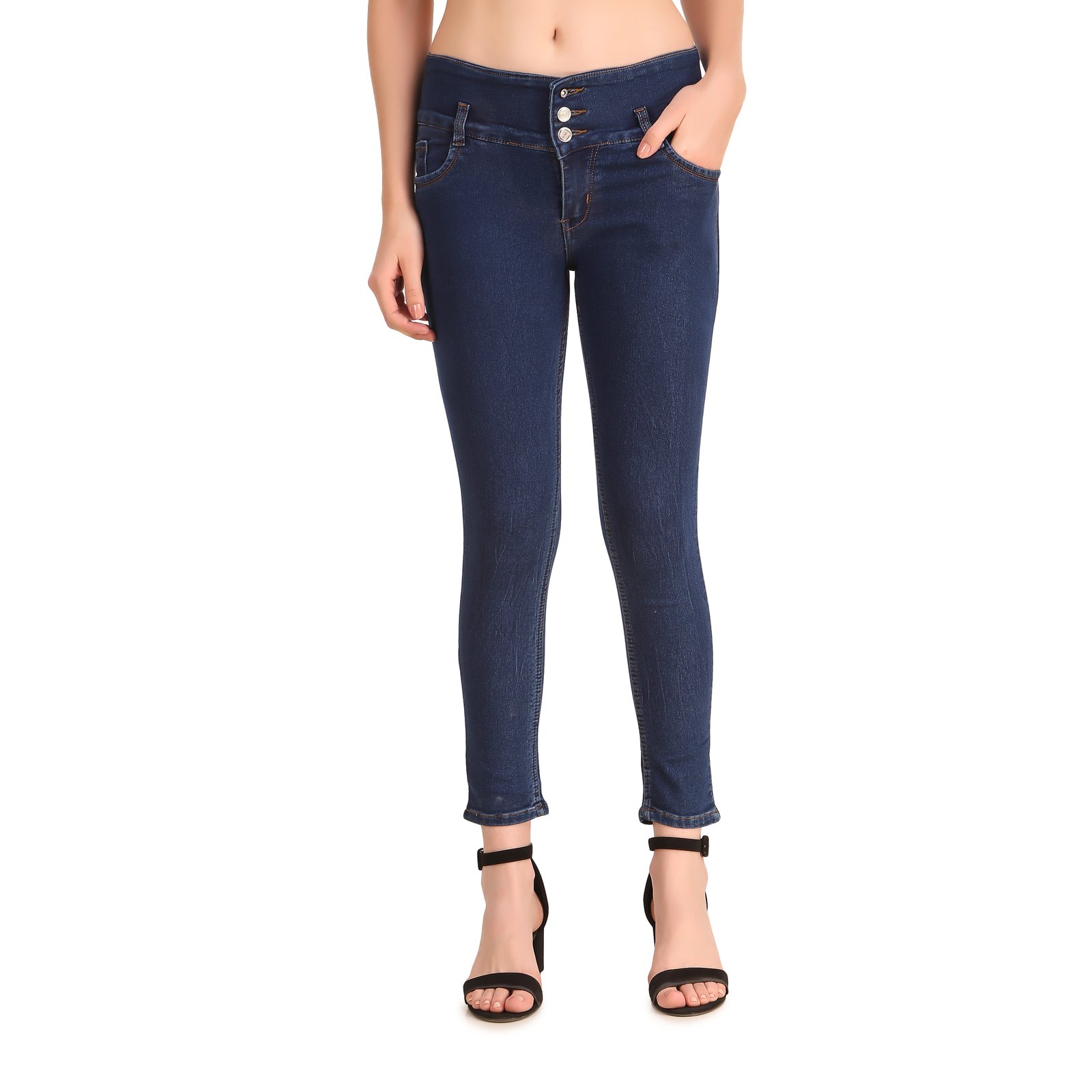 STYLONES Women's High Rise Slim Leg Jeans