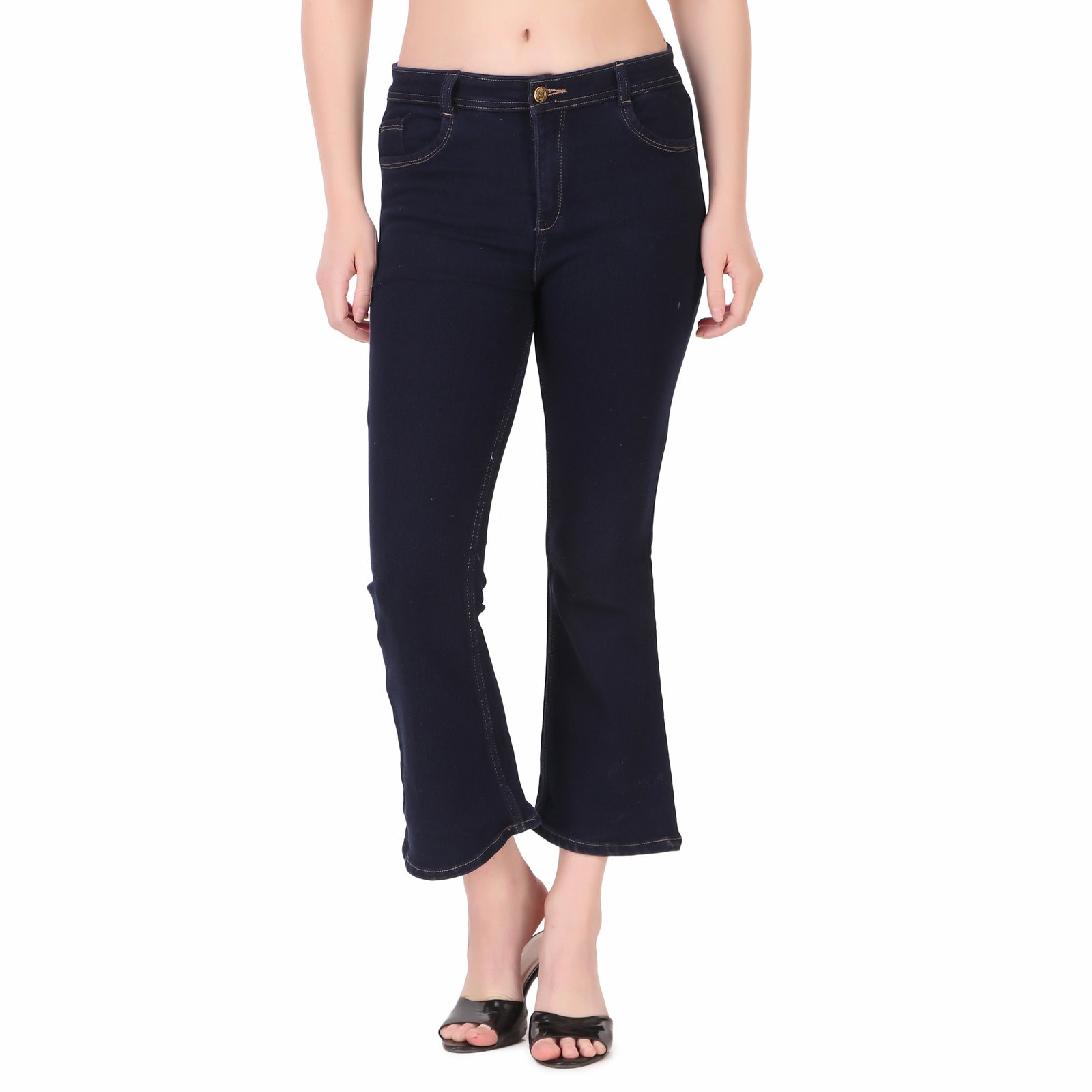 Stylones Bell Bottom Denim Jeans for Women