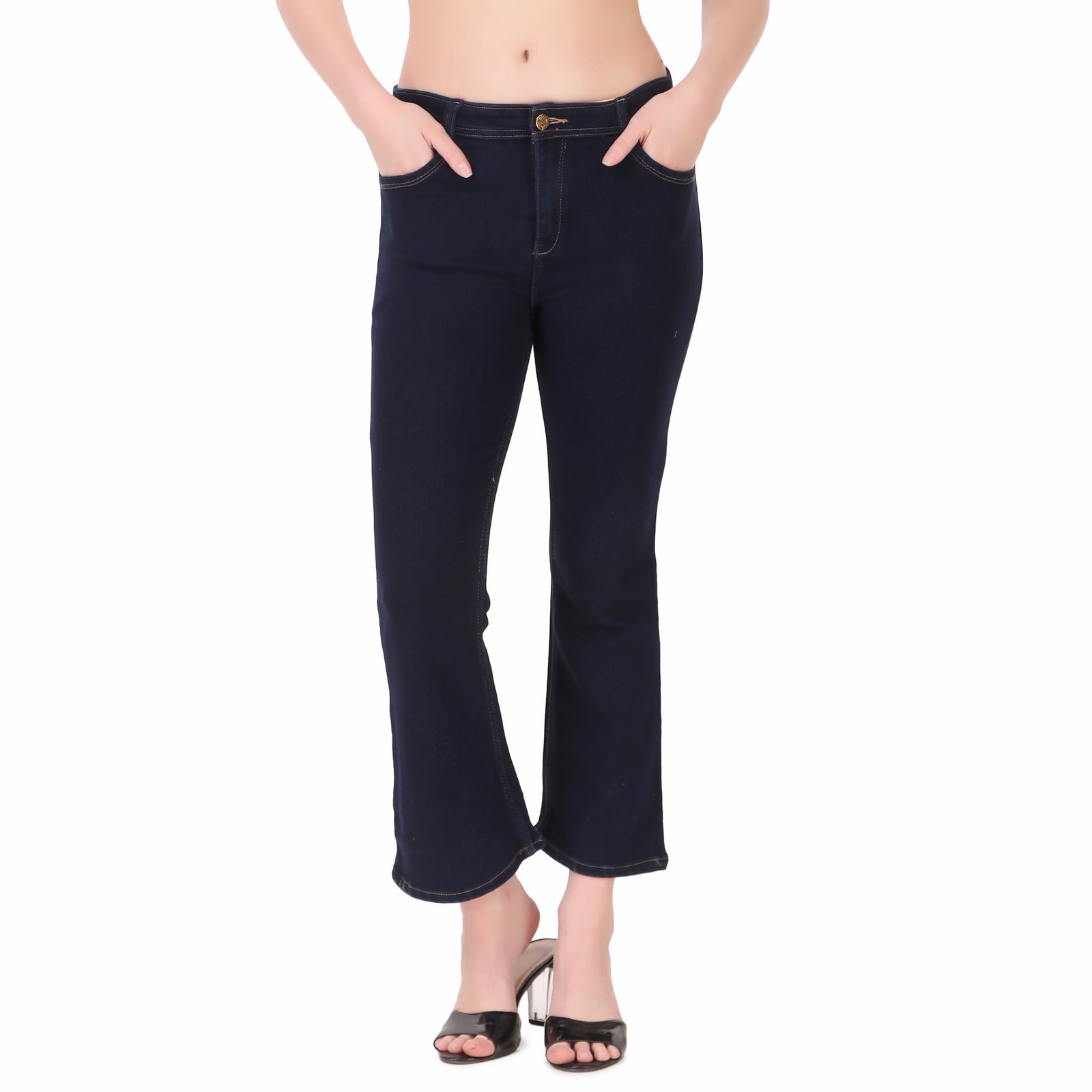 Stylones Bell Bottom Denim Jeans for Women