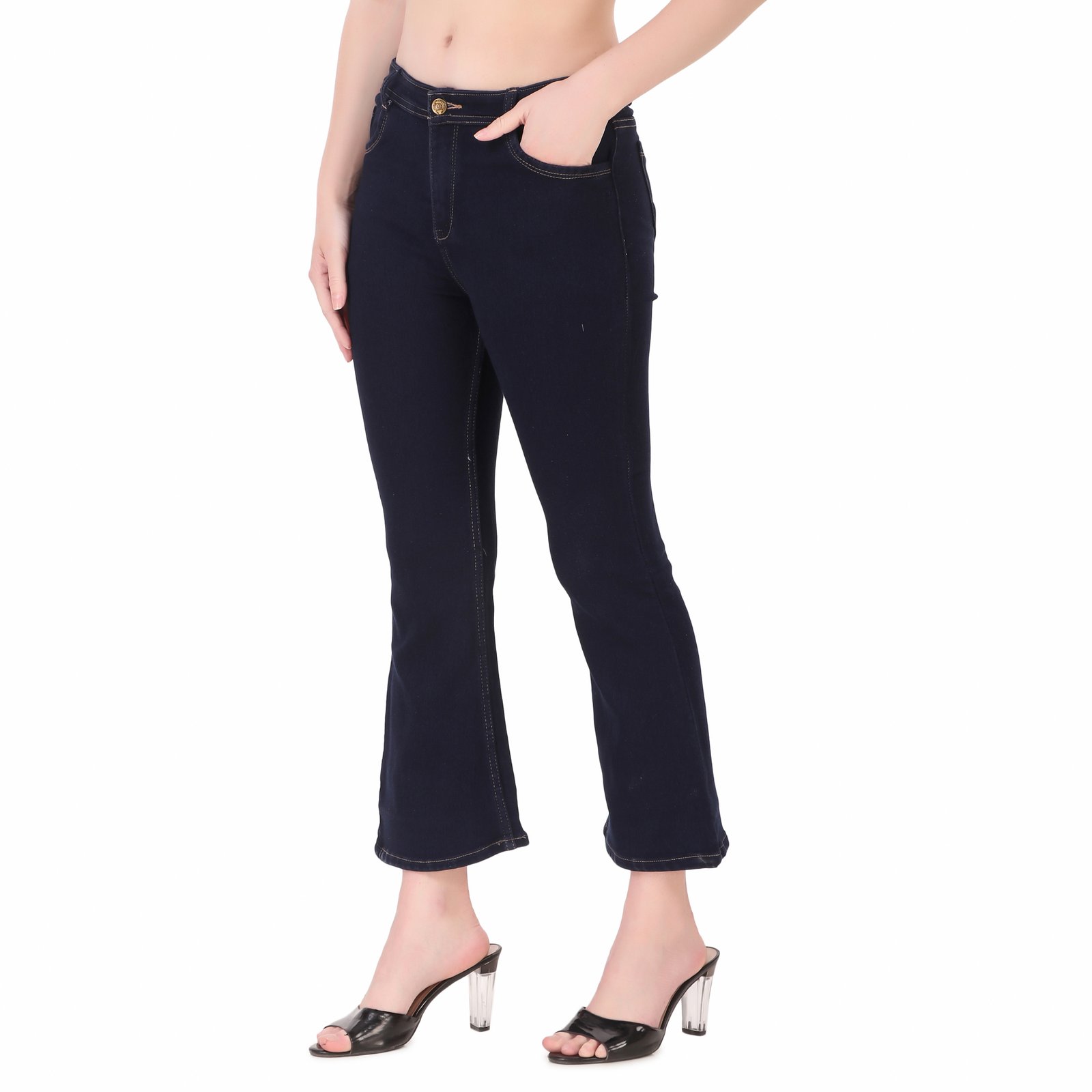 Stylones Bell Bottom Denim Jeans for Women